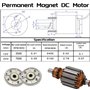 Moteur Courant Continu Aimant Permanent Couple Élevé DC Moteur Haute Vitesse 30W CW/CCW pour Générateur de Bricolage(12V 3500RPM