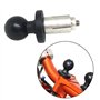 fivekim Base en Aluminium en Caoutchouc Moto Vélo Montage Fourche Tige Base avec Rotule pour RAM Mont pourBoule Adaptateur Moto 