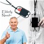Cordon téléphonique mains libres EDWERD pour personnes âgées et atteintes de la maladie de Parkinson, tour de cou réglable pour