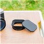 JJC Pare-soleil carré en métal avec capuchon pour objectif FUJIFILM XF 35 mm f/1.4 R – Filtre de 52 mm compatible avec objectif 