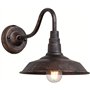 OKUGAIYA IP54 Lampe de mur extérieur Rétro étanche en Bronze Antique Rural Fer Forgé Lanterne murale E27 Vintage Edison Lighting