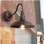 OKUGAIYA IP54 Lampe de mur extérieur Rétro étanche en Bronze Antique Rural Fer Forgé Lanterne murale E27 Vintage Edison Lighting