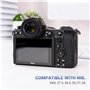 JJC Oculaire rond en silicone souple pour appareil photo Nikon Z5 Z5II Z6 Z6II Z6III Z7 Z7II Remplace l'œilleton Nikon DK-29
