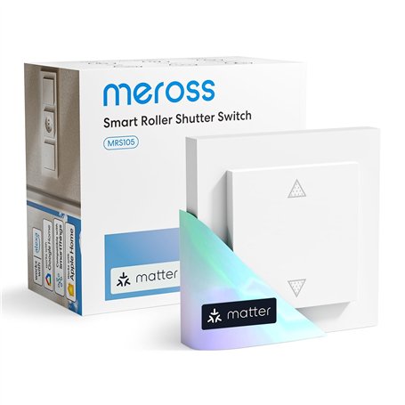Meross Matter Interrupteur Volet Roulant Connecté WiFi Compatible avec Apple HomeKit