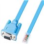 DTech Câble de console RJ45 vers RS232 9 broches DB9 femelle vers RJ45 Ethernet Cisco Device Management Serial Adapte(1