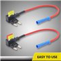 Recoil 10 Pack 12V voiture Add-a-Circuit fusible Tap adaptateur ATO ATC lame porte-fusible avec 10pcs 20A fusibles (FT2-10)