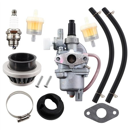 MCHNIC PZ13 13mm Carburateur et Filtre à Air pour 2-temps 43cc 47cc 49cc Pocket Bike Engine Mini Carb Pour Quad ATV Moto Pocket