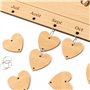 Calendrier des Anniversaires en Bois Français - Kit de Suspension Panneau Bricolage avec Étiquettes Cœur - Décoration Cadeau Ori