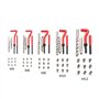 BestsQ 131 pièces Set de réparation de filetages Foret Gaines Helicoil M5 M6 M8 M10 M12