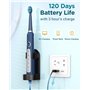 Brosses à Dents Électriques Soniques Adultes avec 8 Têtes - Brosse à Dents Électrique 5 Modes avec étui, IPX7, Brosses à Dents É