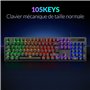 Rii | Clavier Gamer AZERTY FR | Nouveauté - USB - Clavier Filaire Rétroéclairé LED | PC Gaming PS4 PS5 Mac | Noir