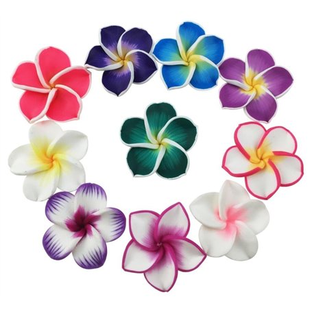 Lot de 50 Perles en Argile Polymère de 35 mm - Couleurs Mélangées