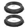 Shanrya Support de de Haut-parleurs de Voiture, Anneaux adaptateurs de Haut-Parleur 2 pièces/Ensemble Anti-Rayures décoratifs po
