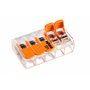 WAGO-COMPACT 221-615 Borne de connexion 5 conducteurs avec levier de commande jusqu'à 6 mm2