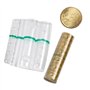 Kit de 80 blisters conteneurs assortis (10 par coupure) en plastique transparent pour pièces de monnaie