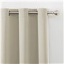 HOMEROKK Lot de 2 Rideaux Occultants 100% Polyester (Ecru, 140 X 240 cm)