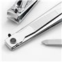 Coupe-ongles – Limes à ongles intégrées en acier inoxydable robuste, convient pour les ongles épais et tranchants, coupe-ongles
