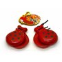 Rouge Castagnettes et aimant de réfrigérateur Torero espagnol Castagnettes espagnoles 2 paires de castagnettes espagnoles