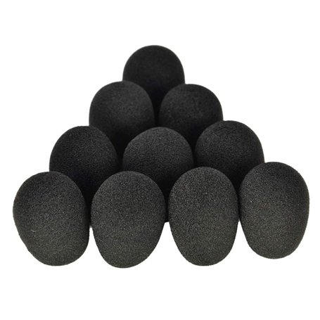 LEEINTO 10 pièces Casque Mousse Microphone Couverture pour Razer BlackShark sur Casque Micro Couverture Micro Pare-Brise Mousse