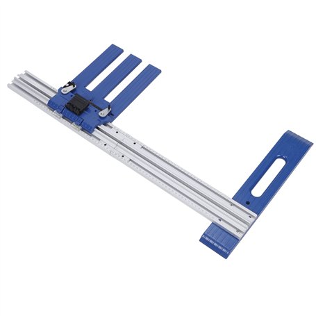 Guide de Scie Circulaire Multifonctionnel Réglable Rail de Guidage de Coupe de Travail du Bois en Alliage d'aluminium pour le Bo