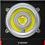 Velamp IR827 Lampe de Travail, projecteur de Chantier LED Rechargeable 1200lm, 20W, Support Pliable. avec Power Bank. pour Le Br