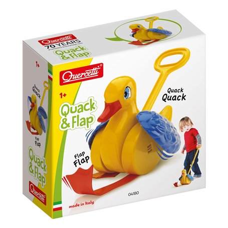 Quercetti - 4180 Quack Flap - Jouets à tirer