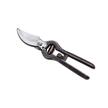 AUSONIA - SÉCATEUR PROFESSIONNEL FORGÉ DE 25 CM AVEC MANCHE NOIR ET FERMETURE DE SÉCURITÉ À ROULETTE