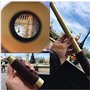 Laupha Télescope Pirate Rétro Monoculaire Zoomable 25x30 Vintage Longue Vue Enfant Lentille BAK-4 Imperméable Mini Télescope ave