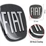 Fiat 14186E Autocollant 3D Remplacement Logo pour Grande Punto, Arrière, Noir