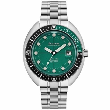 Montre Homme Bulova F100 TRIBUTE - STEEL Vert Argenté