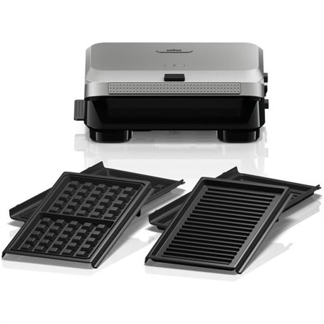 Grill - BRAUN - Sandwich Maker 5 SM5005 - 800 W - Inox / Noir