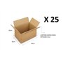 25 boîtes de carton 40 x 30 x 30 cm – Emballage Carton Mono Onda pour expéditions/entrepot/Déménagement Boîte neutre