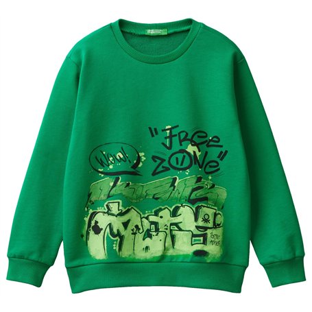 United Colors of Benetton Maillot G/C M/L 3fwyc10k6 Sweatshirt à Capuche