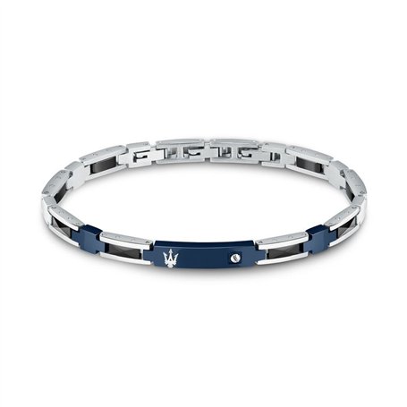 Bracelet Homme Maserati CERAMIC Acier inoxydable Argenté