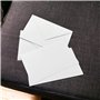 ARKRAFT Lot de 200 cartes et enveloppes 14 x 9 cm, 100 enveloppes + 100 cartes (lot de 200, blanc)