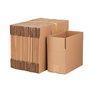 Boîtes en Carton Double Vague Havane 50 x 40 x 40 cm - Emballage d'Expédition, Déménagement - Cartons Ondulés Légers, Solides et