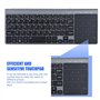 Clavier sans Fil 2.4Ghz, Mini Clavier de Poche avec pavé Tactile Sensible 1200 DPI, Clavier sans Fil, Mince pour PC/Ordinateur P