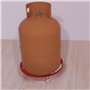Amig - Support pour Bouteilles de Butane | Plateforme de Transport en Acier | Diamètre : Ø31 cm | avec 4 roulettes pivotantes | 