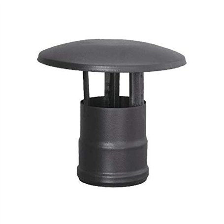 S & M 485596 chapeau Femelle émaillé 850 °c-ø 80 mm pour conduite de fumée de poêles et cheminées de Pellets