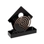 Support pour spirales anti-moustiques Versa Noir Métal 5 x 17 x 17 cm Oiseau