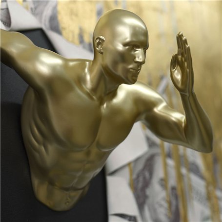 Cadre Home ESPRIT Doré Homme Moderne 80 x 3