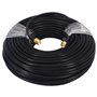 Boobrie Câble SMA mâle femelle 25 mètres RG58 50 Ohms Extension à faible perte pour antenne WiFi, routeur 3G 4G LTE, LAN sans fi