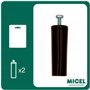 MICEL 91780 Lot de 2 butées pour volet roulant avec vis en métal métrique 6 en plastique marron 60 x 20 mm