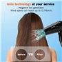 AIGOSTAR Sèche-cheveux 2400W Ions Pliable, 2 Vitesses + 3 Températures + Bouton Air Froid, Séchage Rapide et Soin des Cheveux, P