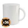 PixColor - 36 Tasses à sublimation en céramique blanche avec poignée | Capacité de 350 ml (11 oz) | Catégorie AAA | Résiste au m