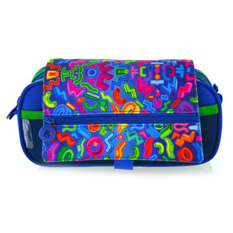 Trousse triple édition 2022 – Trousse à compartiments intérieurs avec fermeture éclair individuelle – by Colorline Office Box