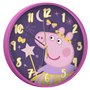 Kids Licensing | Horloge Murale Peppa Pig | Montre pour Enfants | Analogique | Apprendre Les Heures | 25 cm de diamètre | Instal