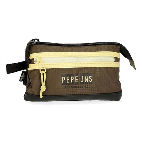 Pepe Jeans Caden Trousse triple compartiment Vert 22x12x5 cms Polyester