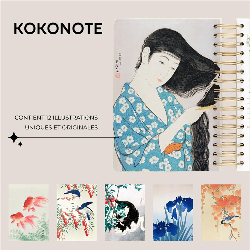 Kokonote Agenda acadéica 2025-2026 Seana a la vista – Diario Van Gogh