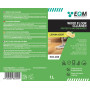 EQM - ECO-208 - Nettoyant et Brillant pour Sols en Bois - 1L - Nettoie, Protège et Hydrate - Parquets, Planchers et Sols Stratif